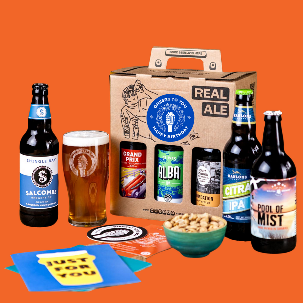 Real Ale Sampler Traditional Real Ale Hamper - 6 x Real Ales | QWERTY Beer Box